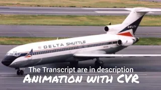 Delta Airlines Flight 1141 Crash || Animation with CVR. (Read description)