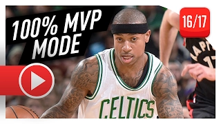 Isaiah Thomas Full Highlights vs Raptors (2017.02.01) - 44 Pts, 7 Ast, 100% MVP MODE!