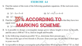 Exercise 4.4 class 10 maths