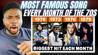 🇬🇧BRIT Reacts To THE MOST POPULAR SONG FROM EVERY MONTH OF THE 70s!