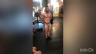 Raw posing practice. 1st Classic Physique posing routine. 8 Days out.