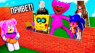 НАМ НУЖНО СПРЯТАТЬСЯ В РОБЛОКС ! СТРОЮ ДОМ ЧТО БЫ ВЫЖИТЬ! ROBLOX