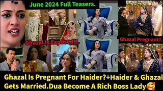 Sisters Wives Zeeworld June 2024 Full Teasers Update in English||Dua Exposed Ghazal & Haider.