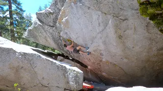 Lake Tahoe Bouldering: Ill Cave (V10)