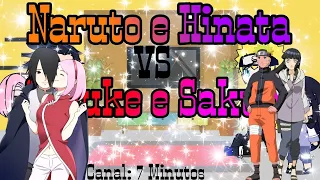 Família Uchiha e Família Uzumaki Reagindo a Naruto e Hinata vs Sasuke e Sakura (@7minutoz)