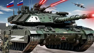 Today! Russia's newest Turbo-powered laser tank bombards NATO military base in Ukraine - ARMA 3