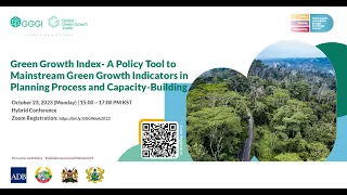 Green Growth Index - A Policy Tool to Mainstream Green Growth Indicators