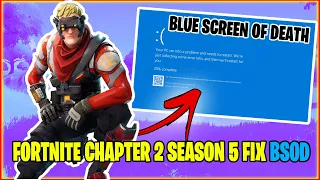 Fortnite Chapter 2 Season 5 - How To Fix  BSOD(Blue Screen of Death) While Playing Fortnite 2021
