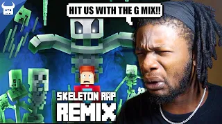 MINECRAFT SKELETON RAP REMIX | "I've Got A Bone" | Oxygen Beats Dan Bull Animated (REACTION)