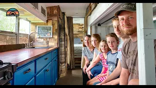 Family Sold Everything & Found Financial Freedom In Their DIY School Bus Conversion
