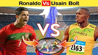 Ronaldo Vs Usain Bolt 🔥 #mrairfacts #shorts #youtubeshorts