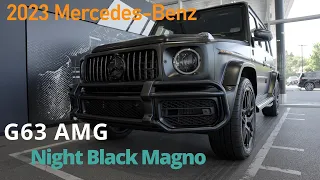 2023/2024 Mercedes-Benz G63 AMG Night Black Magno with Platinum White Leather