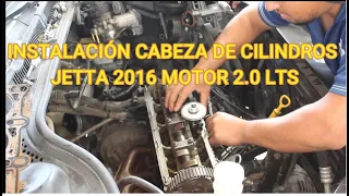 INSTALANDO CABEZA DE CILINDROS VW JETTA MOTOR 2.0