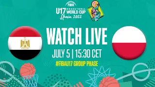 Full Basketball Game | Egypt v Poland | FIBA U17 Basketball World Cup 2022