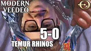 Temur Rhinos is great! 5-0 🏆 in Modern! | MTGO