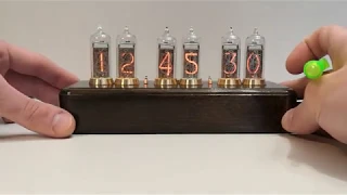 Обзорное видео на ламповые часы ин-14 с подсветкой. Nixie clock