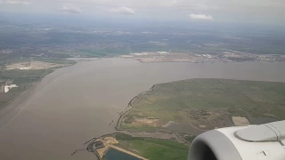 Stunning landing in London City Airport #landing #flying #london #londoncity #airport