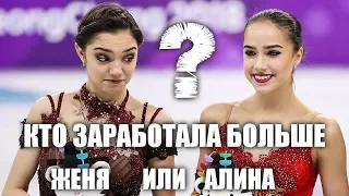 Кто заработал больше: Алина Загитова или Евгения Медведева?