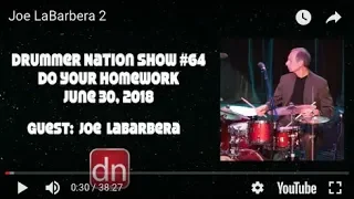 Drummer Nation Show #64 "Do Your Homework" Guest: Joe LaBarbera