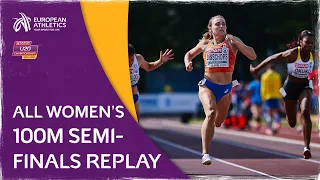 All Women’s 100m Semi-Finals - European U20 Championships Tallinn 2021