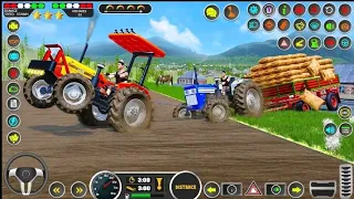 Heavy Tractor Trolley Game 3D | Tractor Game Simulator | Tractor Farming Game | Tractor Farming #1