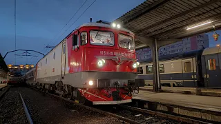 EA 41-0008-3 (Dep Brașov) la tracțiune trenului IR 1735 cu un mecanic de treabă.