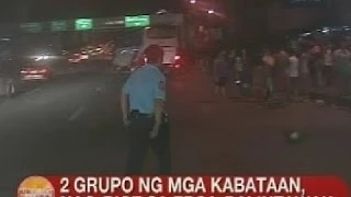 UB: 2 grupo ng mga kabataan, nag-riot sa EDSA-Balintawak