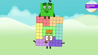 unlocks! numberblocks skip counting by 4| learn to count@Educationalcorner110  #mathsforkids