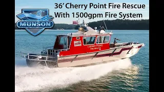 36' Munson Landing Craft for Cherry Point Fire