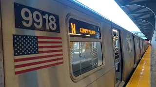 NYC Subway 2021: R160B #9918 N train Next & Last Stop Announcement