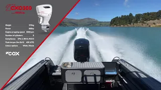 Cox CXO300 Diesel Outboard installed on Southern XP776