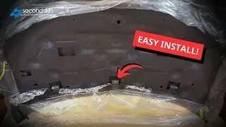 Sound Deadening Spray & Head Shield Sound Absorption Installation Under Vehicle Hood