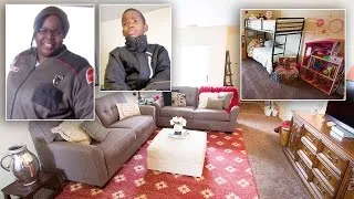 Homeless Family Who Slept On The Floor Overwhelmed With Home Makeover Surprise