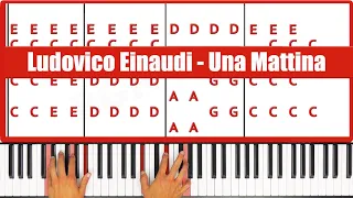 Una Mattina Piano - How to Play Ludovico Einaudi Una Mattina Piano Tutorial!