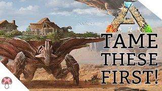 The Top 5 creatures to TAME FIRST on Scorched Earth! / Ark Survival Ascended