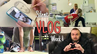 Тихий влог Vol.1 | Одна неделя моей жизни | Работа, стоматолог, рисование | Silent vlog | April 2022