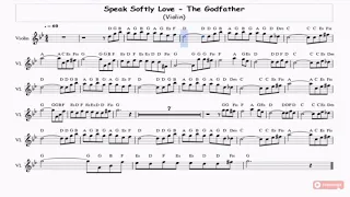 The godfather/Speak softy love-Sheet Music