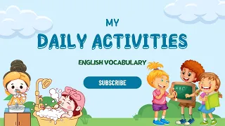 Daily Routine Worksheet | Learn English vocabulary in use | English for Kids