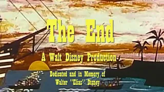 The End/A Walt Disney Production/Dedicatory to Walt Disney (1968) (Blue Beard Variant)