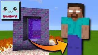 How to Make a Portal to Herobrine Dimension in KawaiiWorld