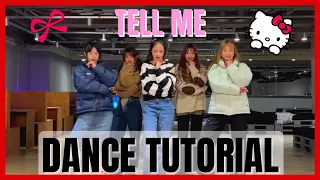 NewJeans - Tell Me Dance Practice Mirrored Tutorial (SLOWED)