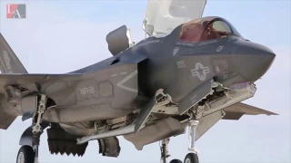 Самолет F 35  в HD  видео, взлет,  вертикальная посадка.  F 35  in HD,  landing, take off