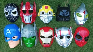 Superhero Mask, Spiderman, Hulk, Captain America, Ant-man, Batman, Bumblebee, Transformers, Ultraman