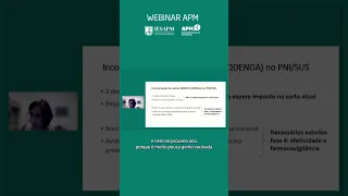 Vacinação no SUS. Confira o webinar aqui em nosso canal. #webinar #dengue