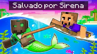 Salvado por una Sirena en Minecraft!