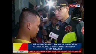 BP: Pulis na nakabaril umano sa 6-anyos na si Gian Habal, sinermonan ni NCRPO Chief Eleazar