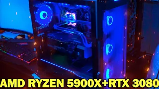 Сборка пк AMD RYZEN 5900X + GIGABYTE AORUS GeForce RTX 3080 MASTER 10G (Водяное охлаждение)