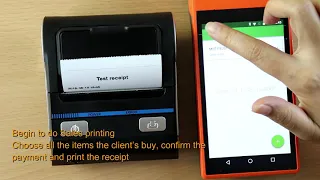 How to print receipt using mobile printer via Loyverse app