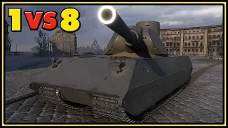 VK 100.01 (P) - 12 Kills - 1 VS 8 - World of Tanks Gameplay
