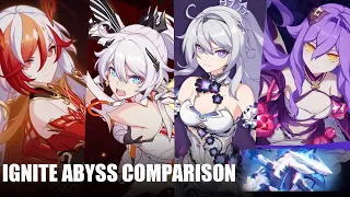 7.2 Fire DPS Valkyries vs Ignite Benares | 480D Abyss | Honkai Impact 3rd [7.2 BETA]